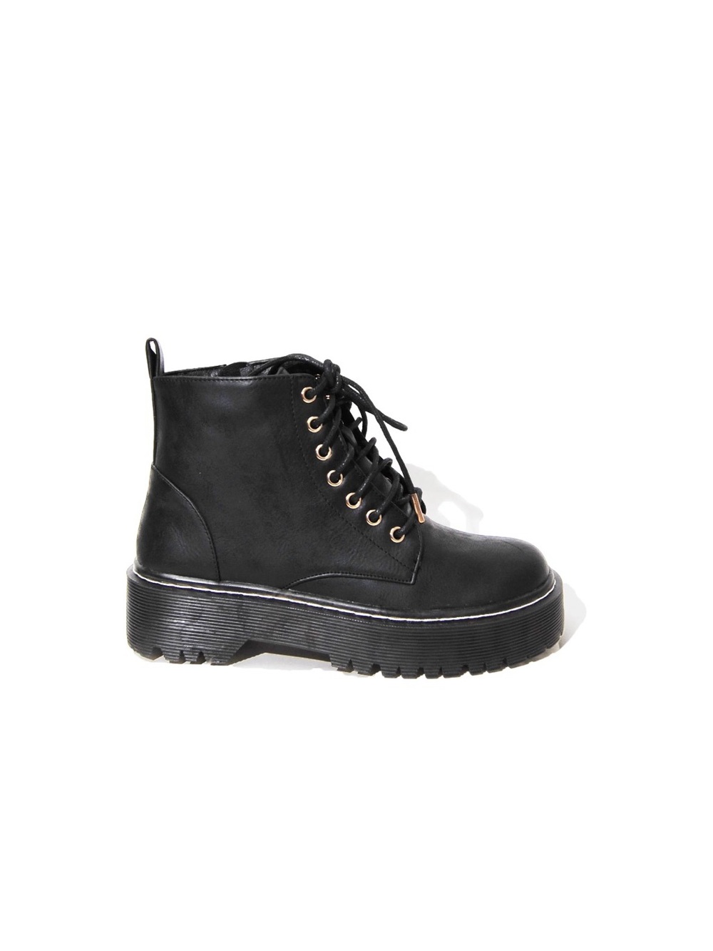 Women’s Chunky Platform Lace-Up Combat Ankle Boots